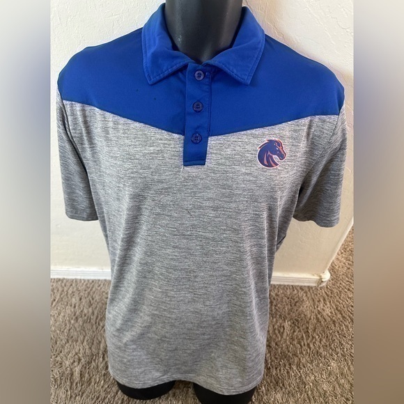 Colosseum Other - Men’s used Colosseum size L large blue grey Boise State polo shirt